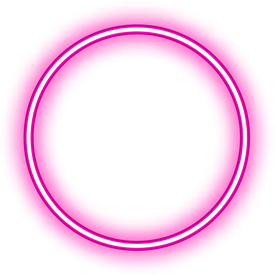 Round Neon Frame 